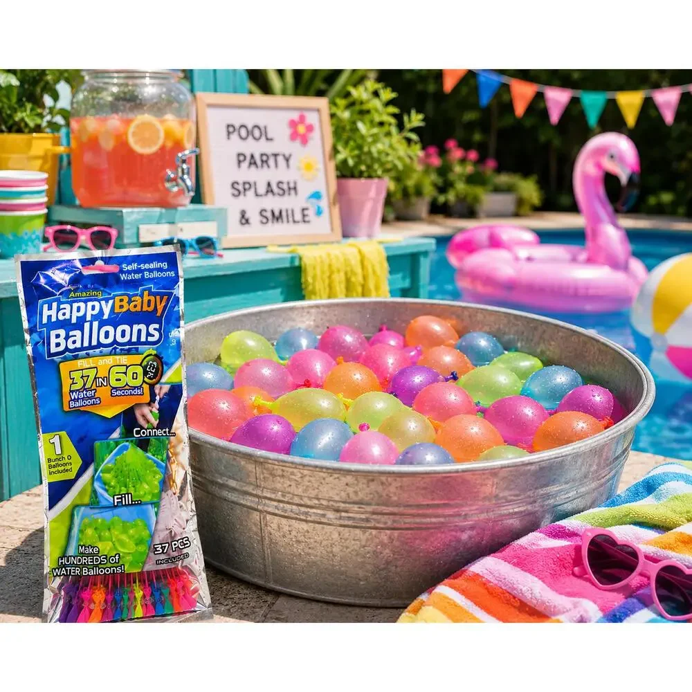 Splash Squad Quick-Fill Water Balloon Bundle | Self-Sealing Summer Water Balloo